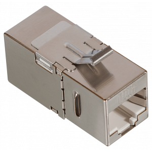 Повторитель портов RJ-45, экранированный, 90 градусов, кат.6A, формата Keystone